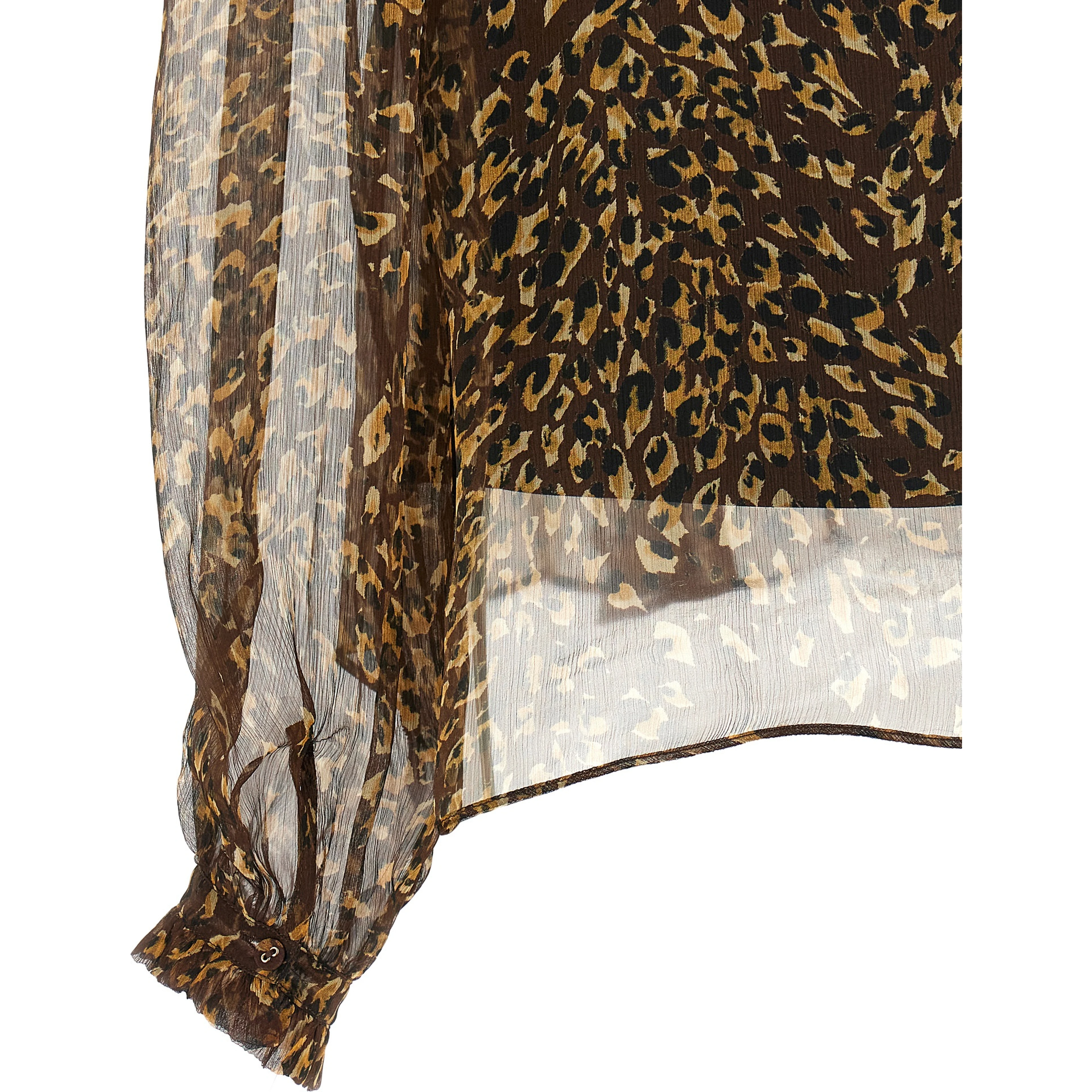 Brown Polyester Blouse