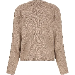 Beige Virgin Wool Cardigan