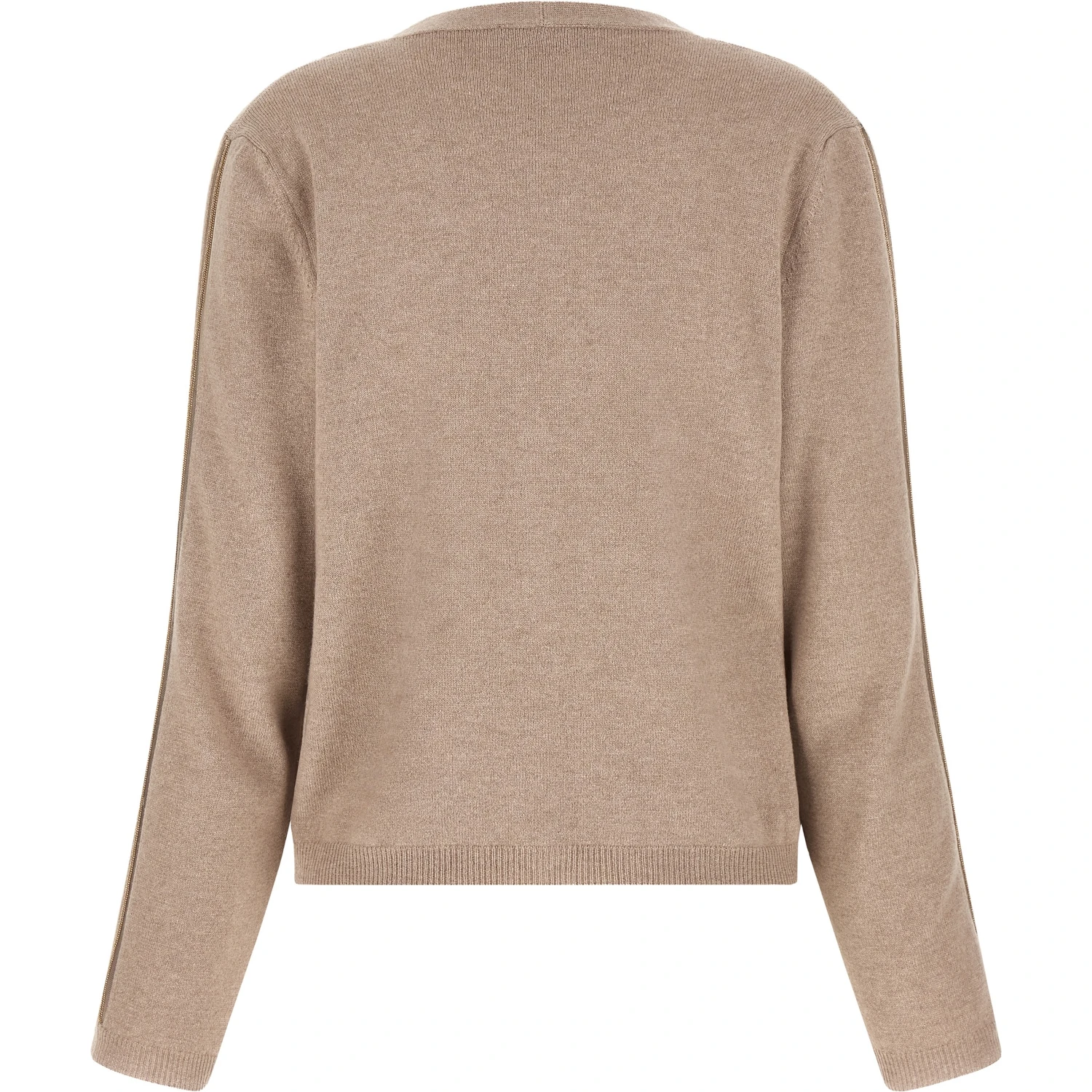 Beige Virgin Wool Cardigan
