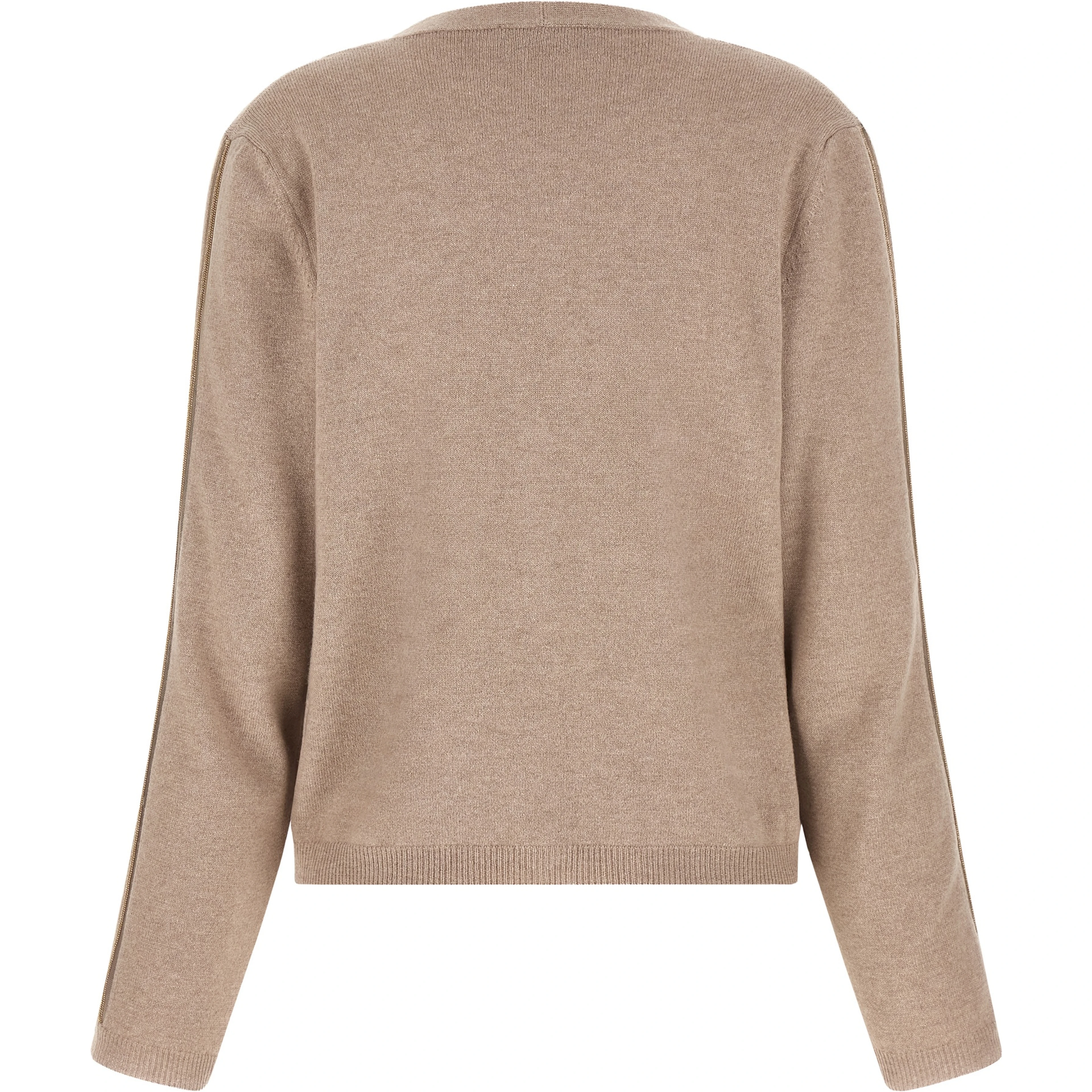Beige Virgin Wool Cardigan