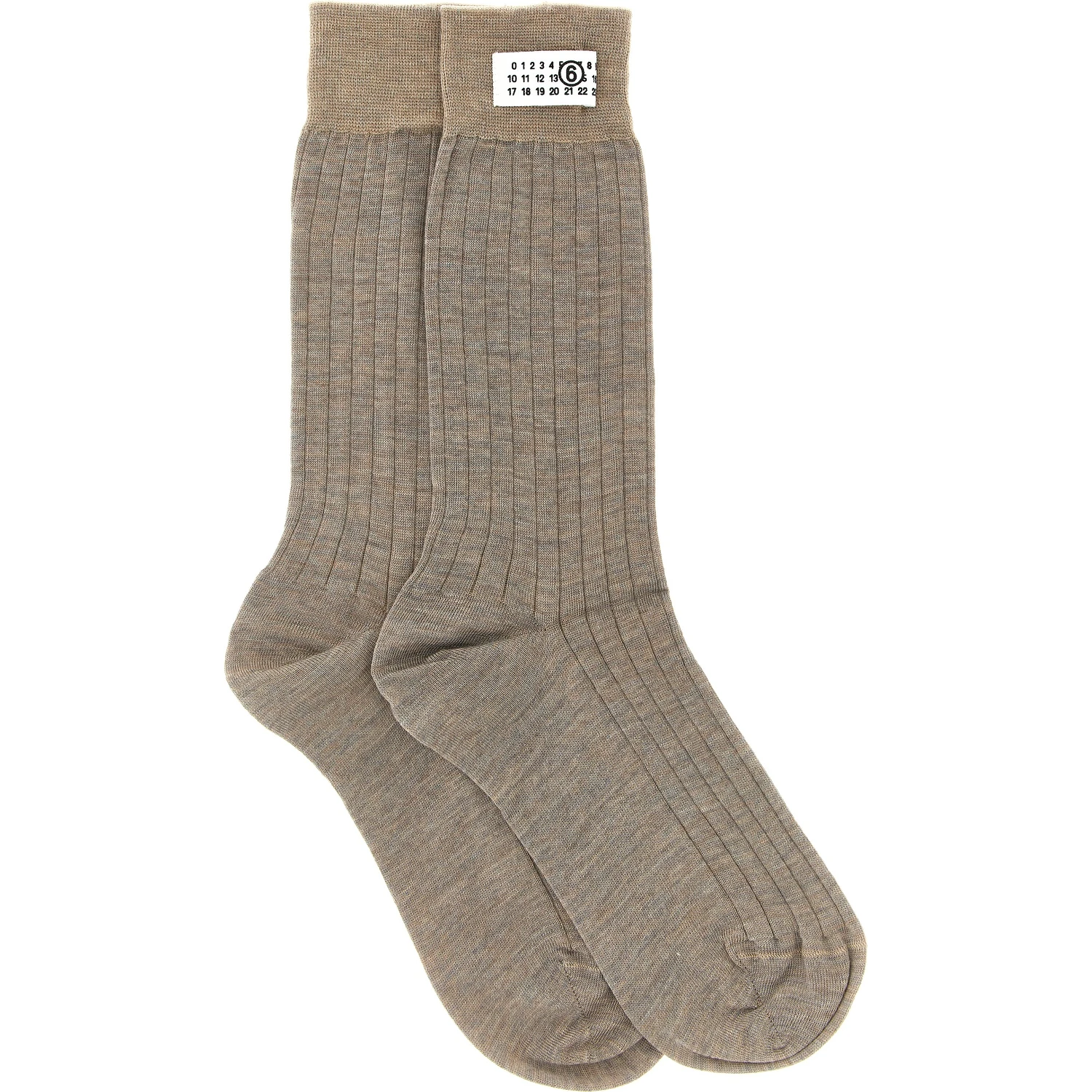 Beige Wool Socks