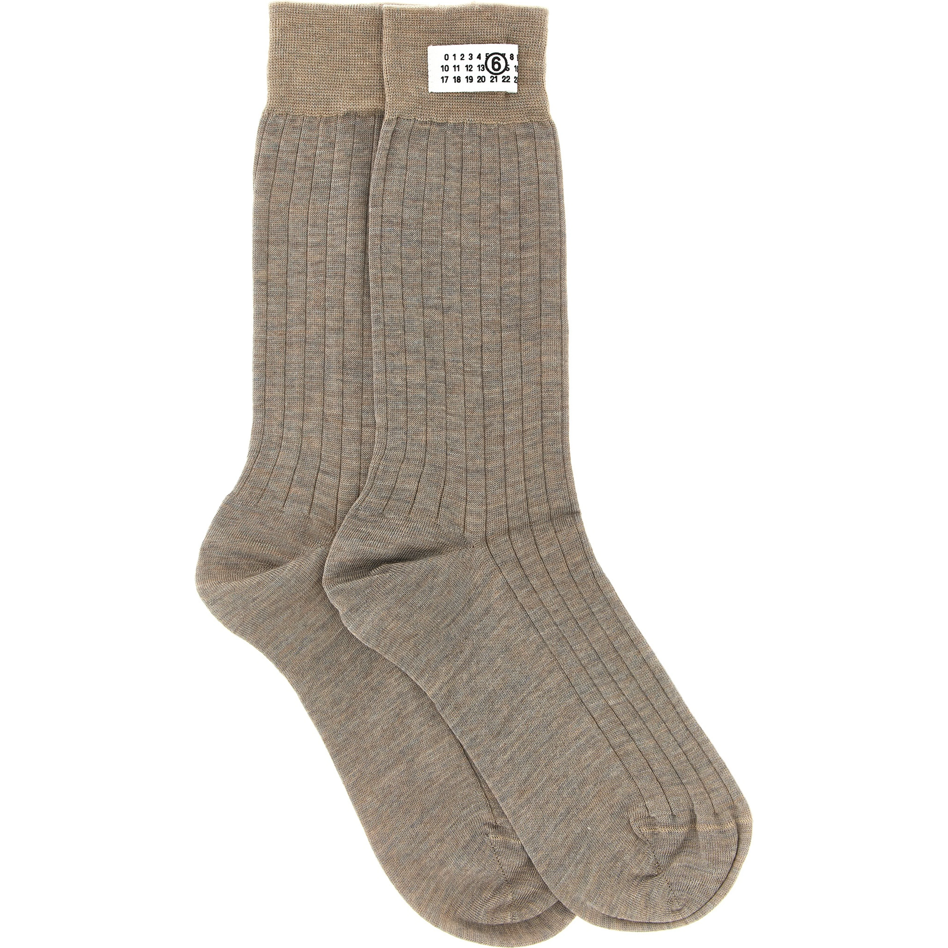 Beige Wool Socks