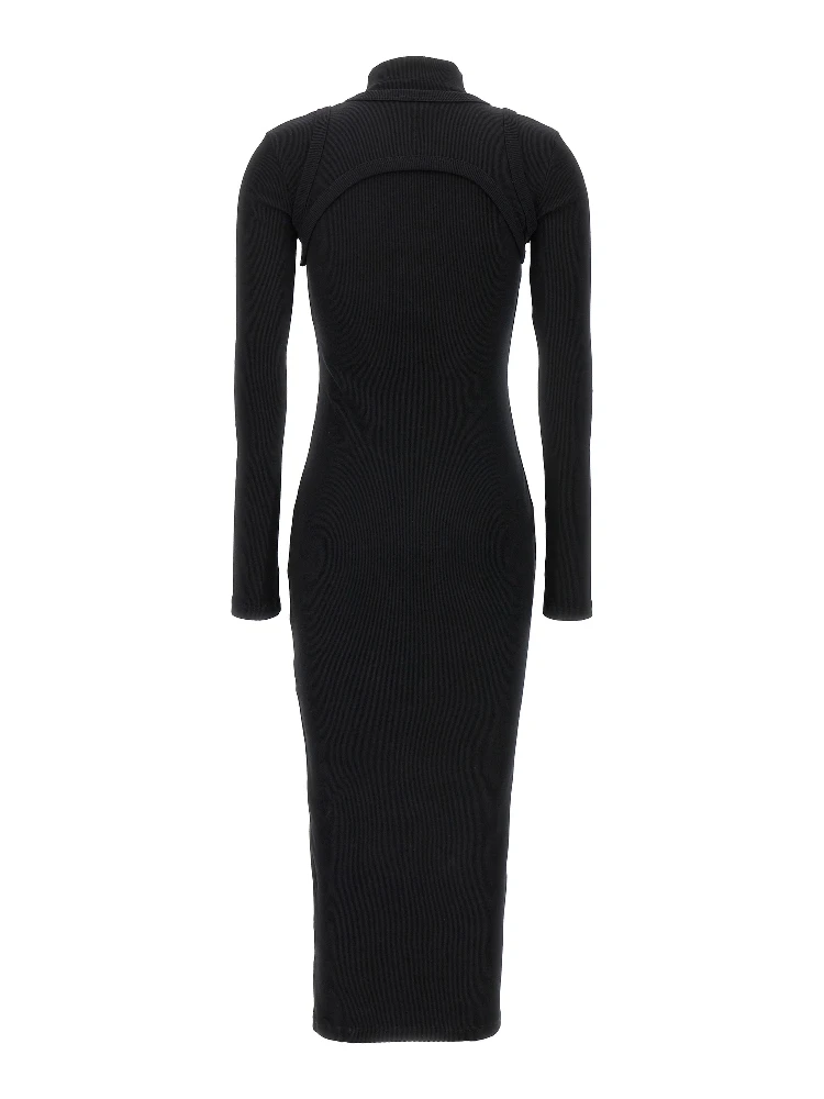 Black Cotton Midi Dress alternative