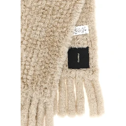 Gray Polyester Scarf