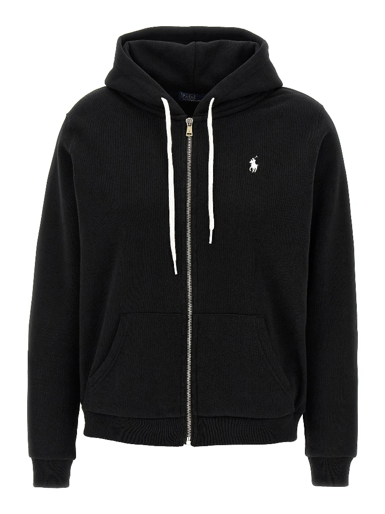 Black Cotton Sweatshirt