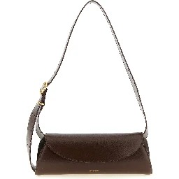 Brown Calfskin Shoulder Bag