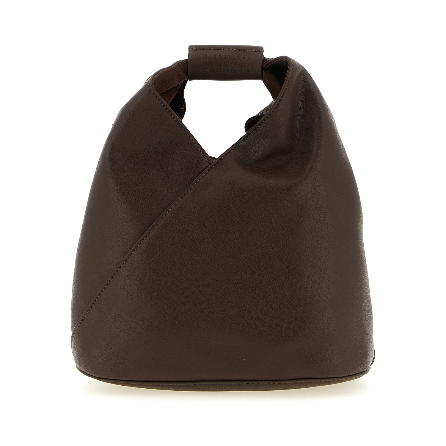 Brown Polyethylene Crossbody Bag