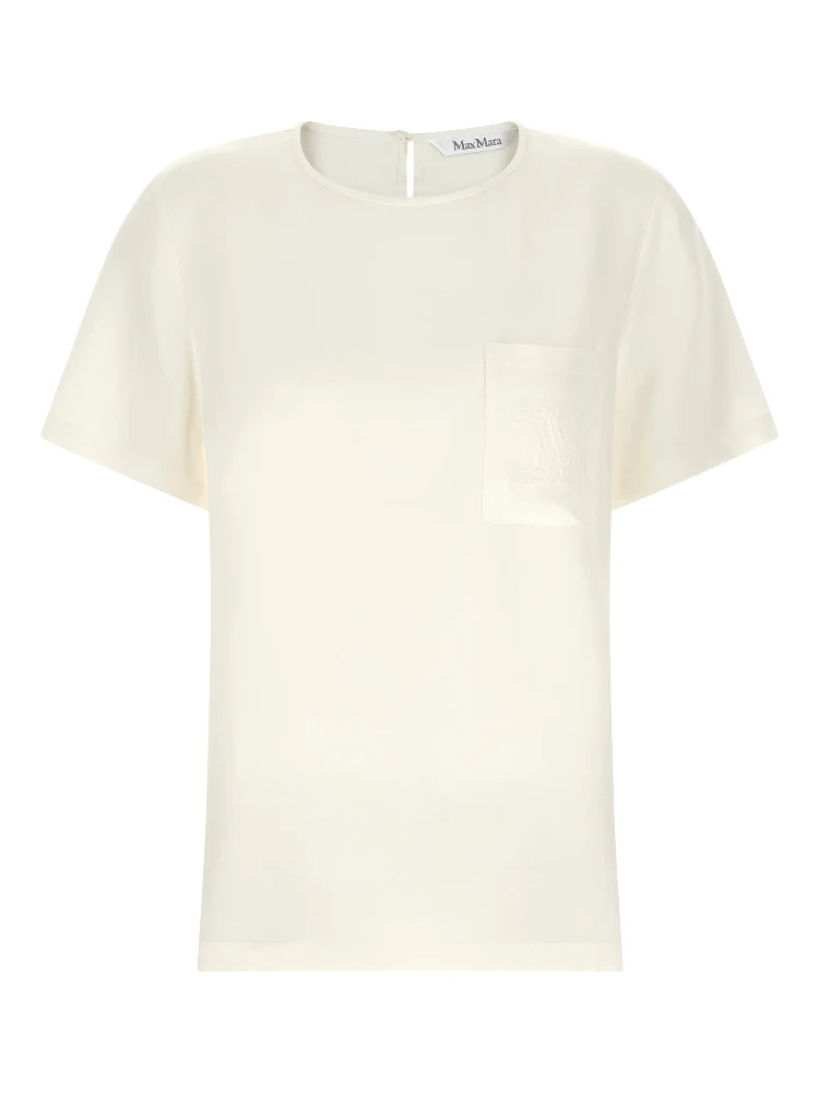 White Silk Blouse