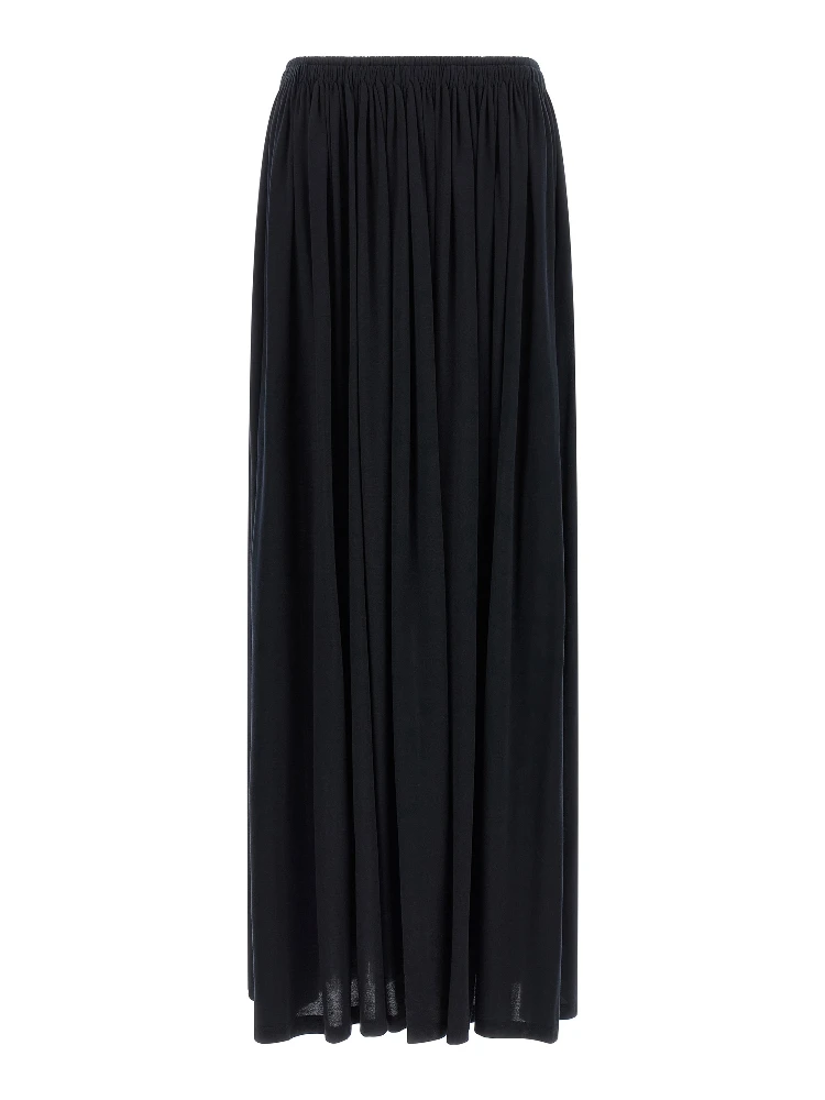 Blue Lyocell Mini Skirt