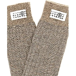 Beige Wool Socks