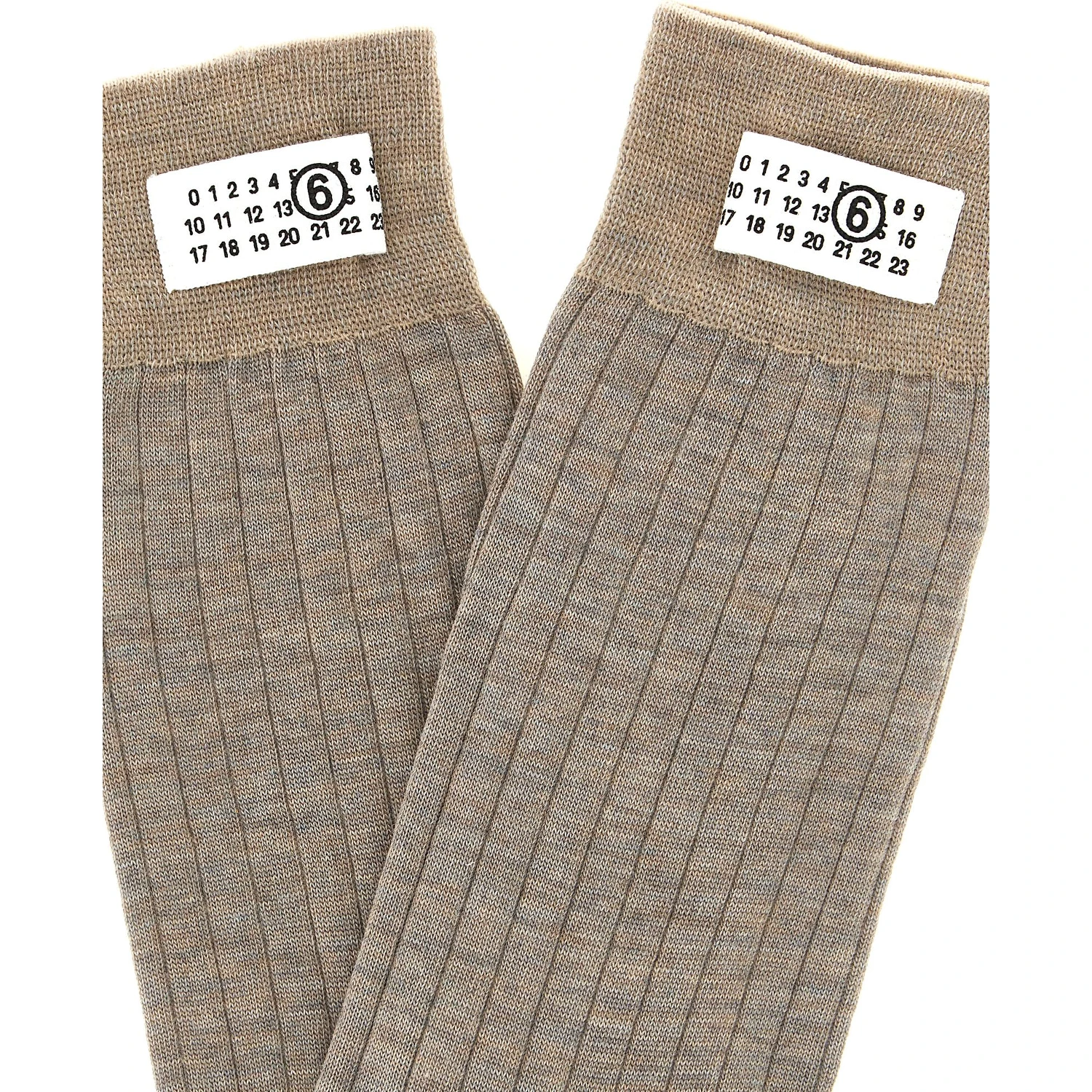 Beige Wool Socks