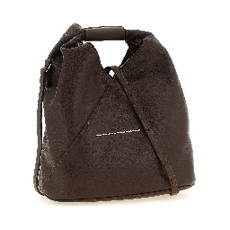 Brown Polyethylene Crossbody Bag