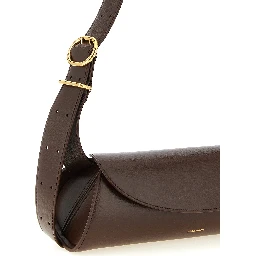 Brown Calfskin Shoulder Bag