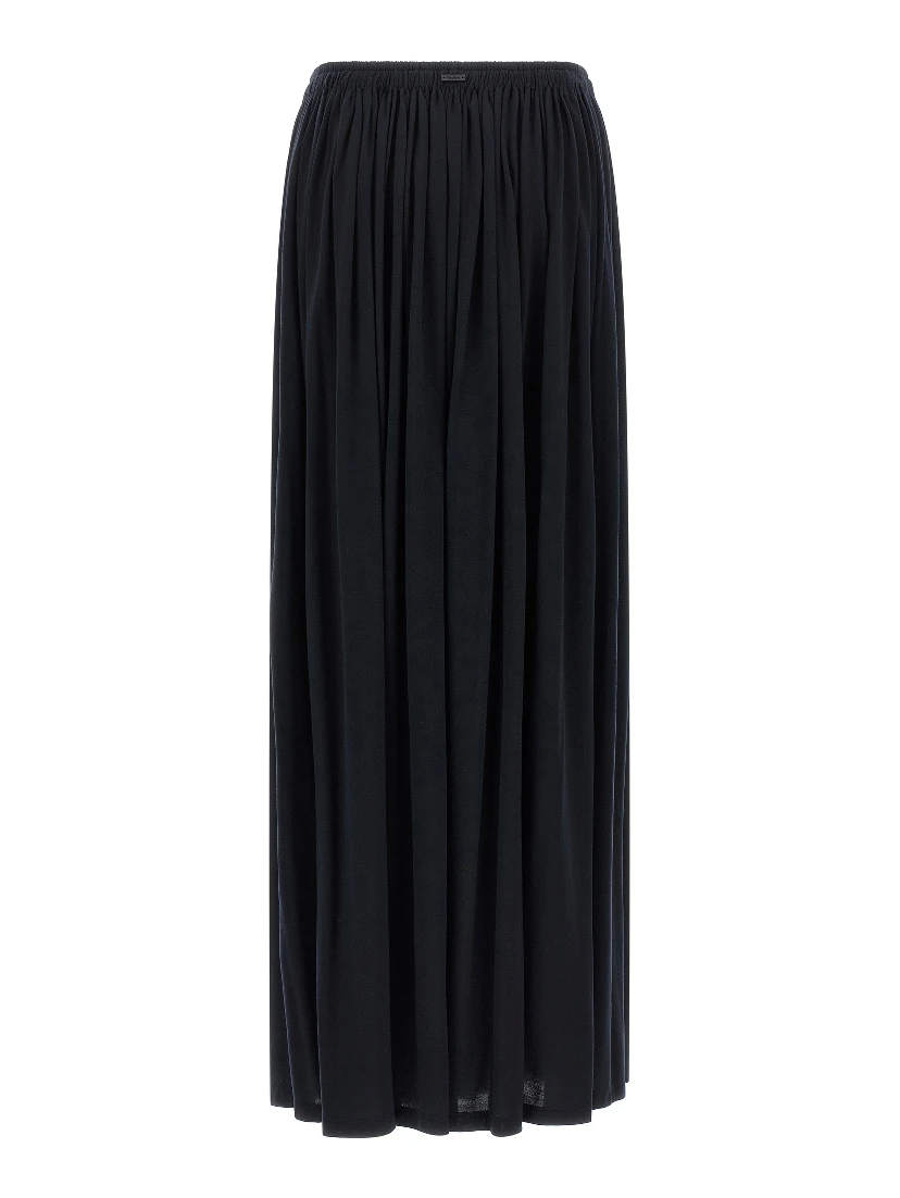 Blue Lyocell Mini Skirt
