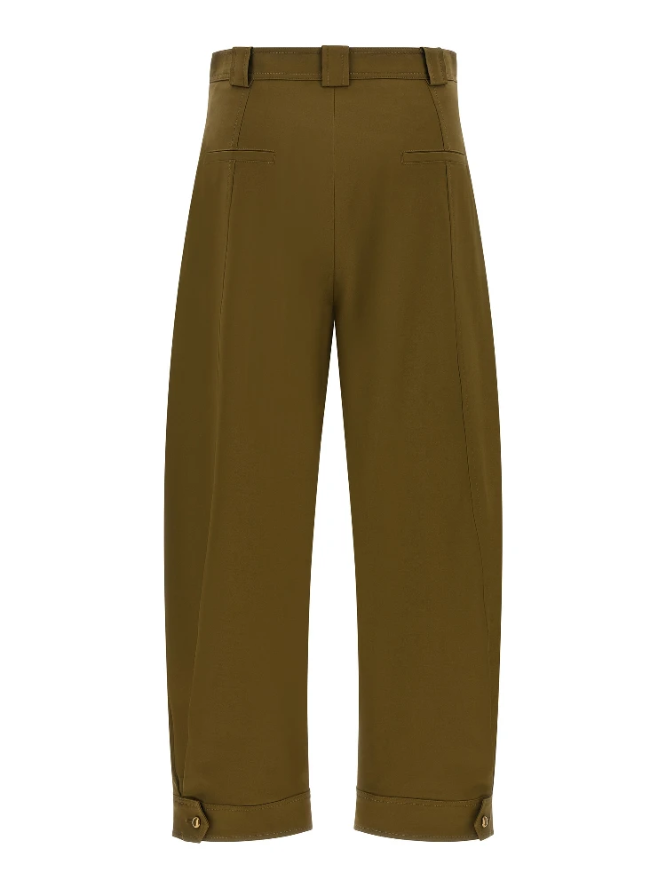 Bicolor Cotton Cropped Pants alternative