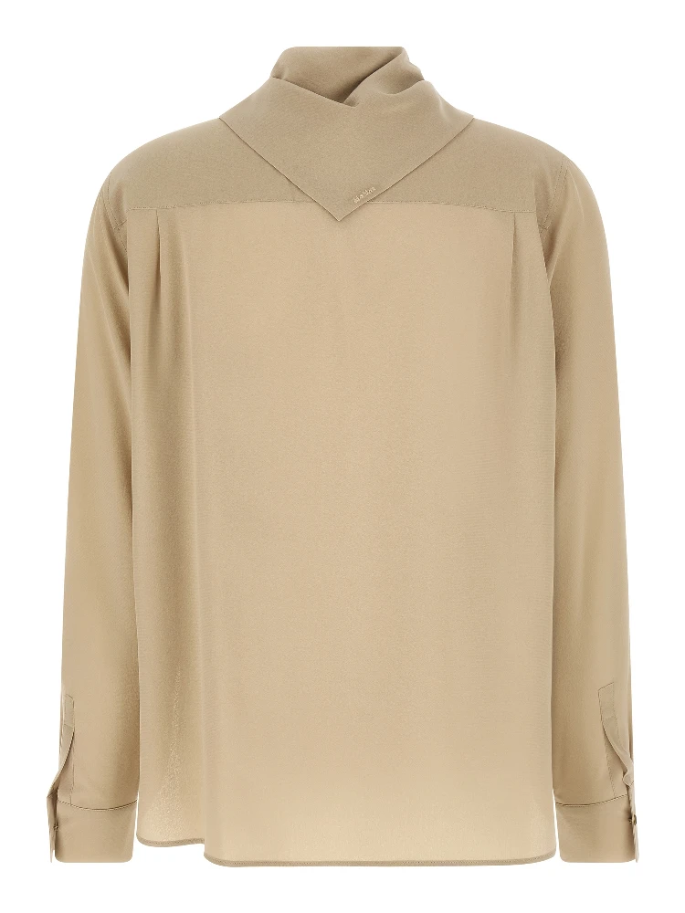 Beige Silk Blouse alternative