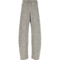 Gray Cotton Casual Pants