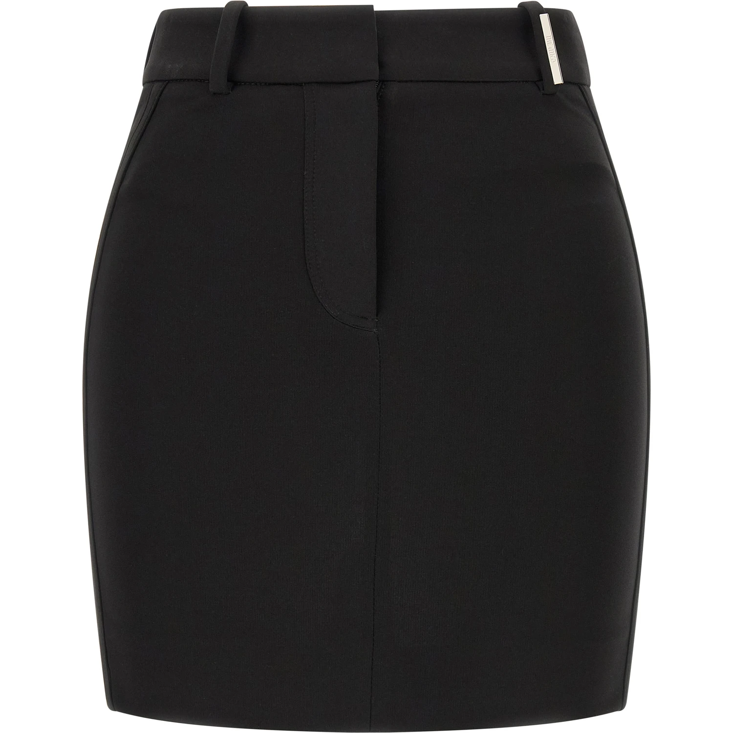 Black Viscose Long Skirt