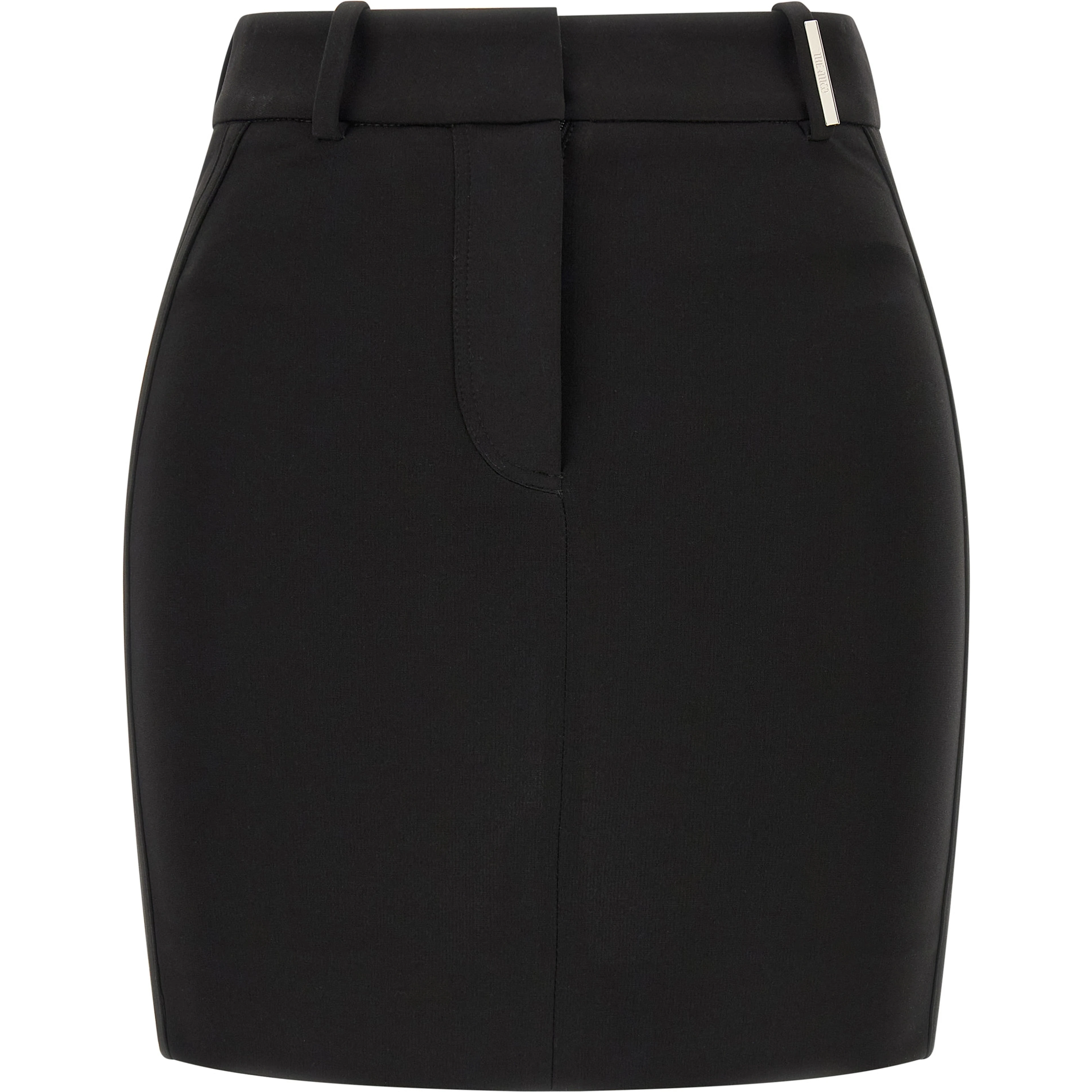Black Viscose Long Skirt
