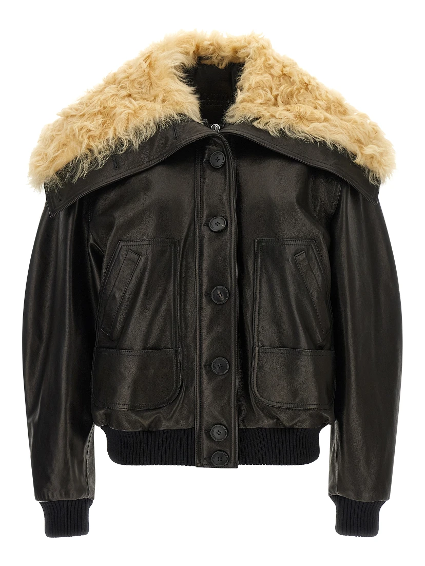 Black Lamb Leather Leather Jacket