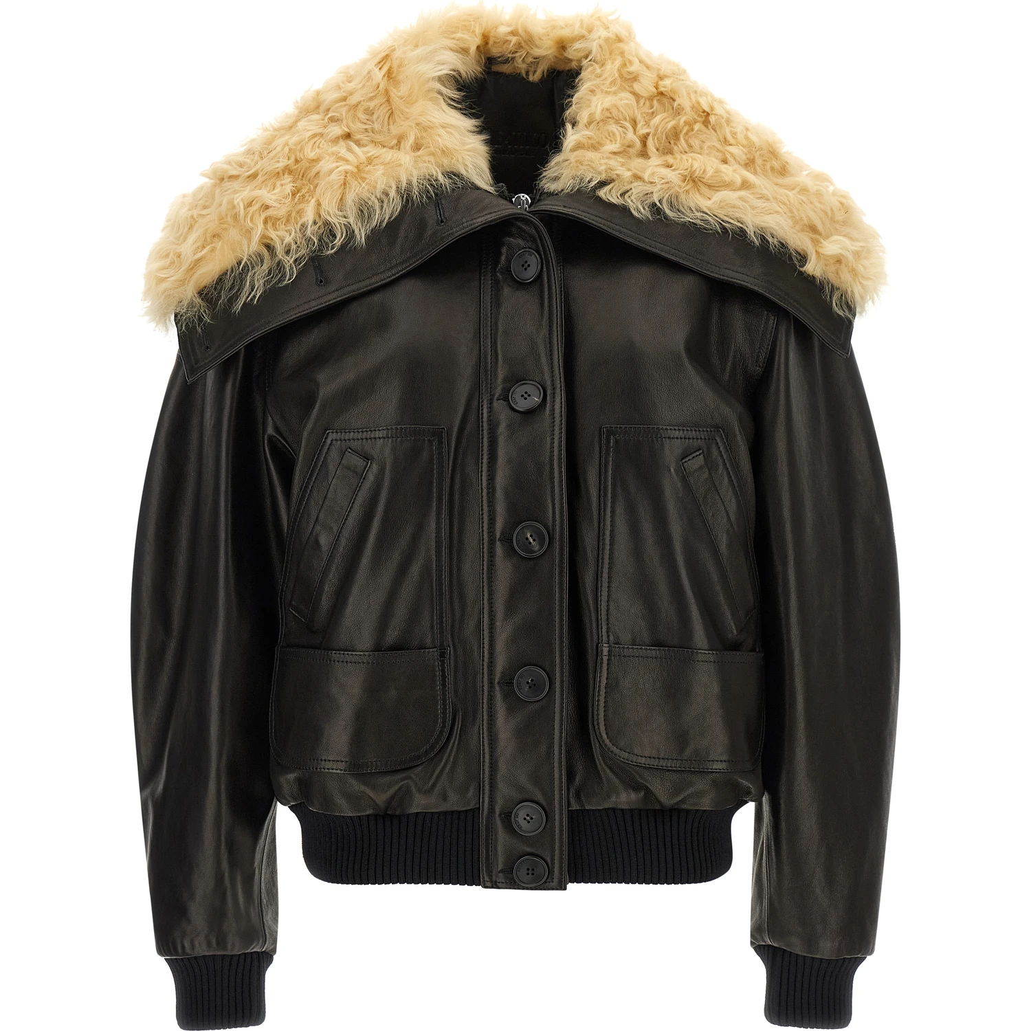 Black Lamb Leather Leather Jacket