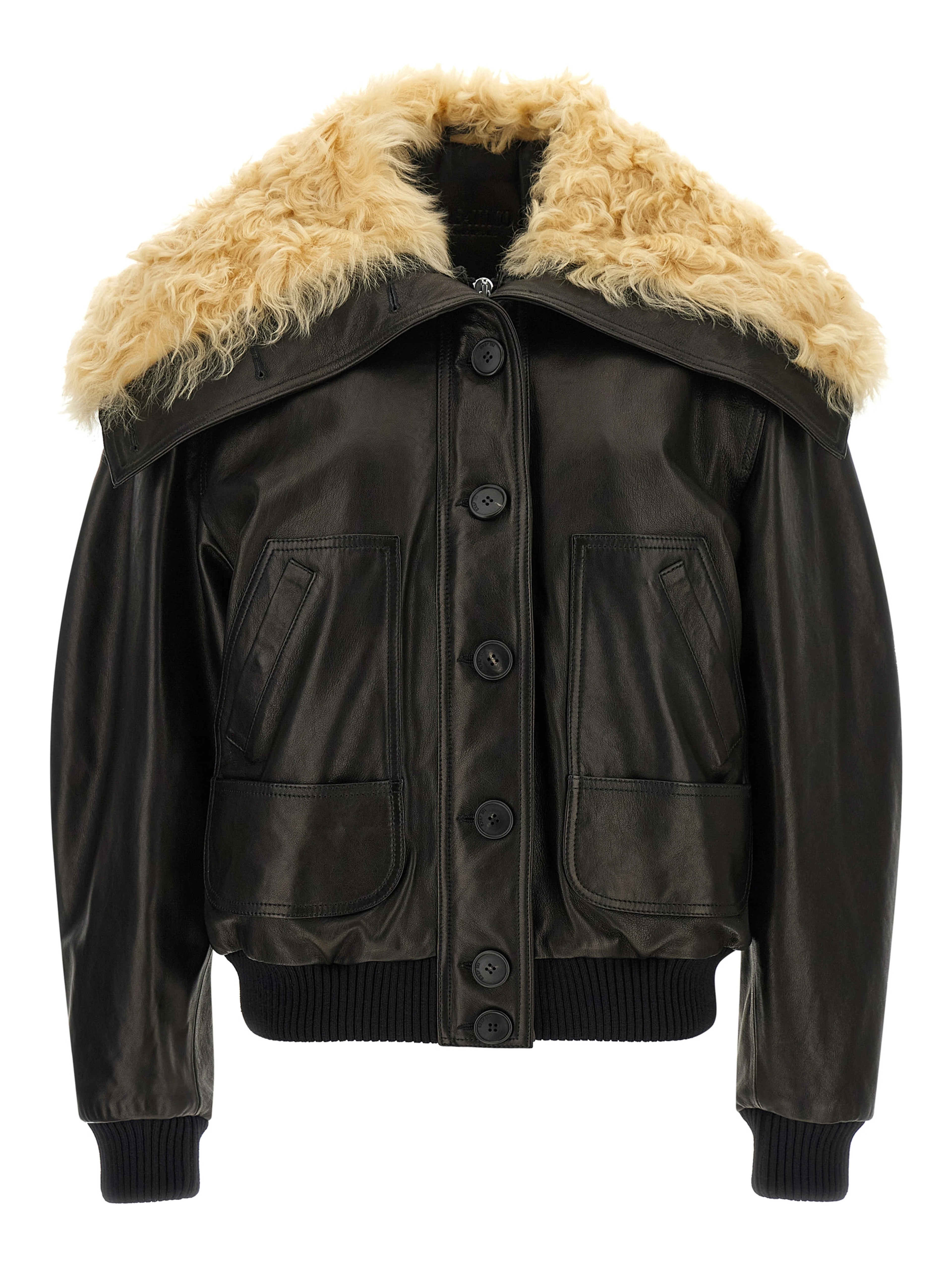 Black Lamb Leather Leather Jacket