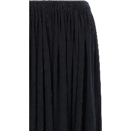 Blue Lyocell Mini Skirt