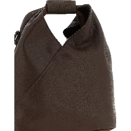 Brown Polyethylene Crossbody Bag
