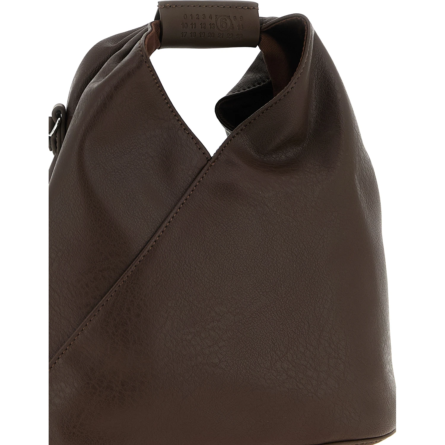 Brown Polyethylene Crossbody Bag