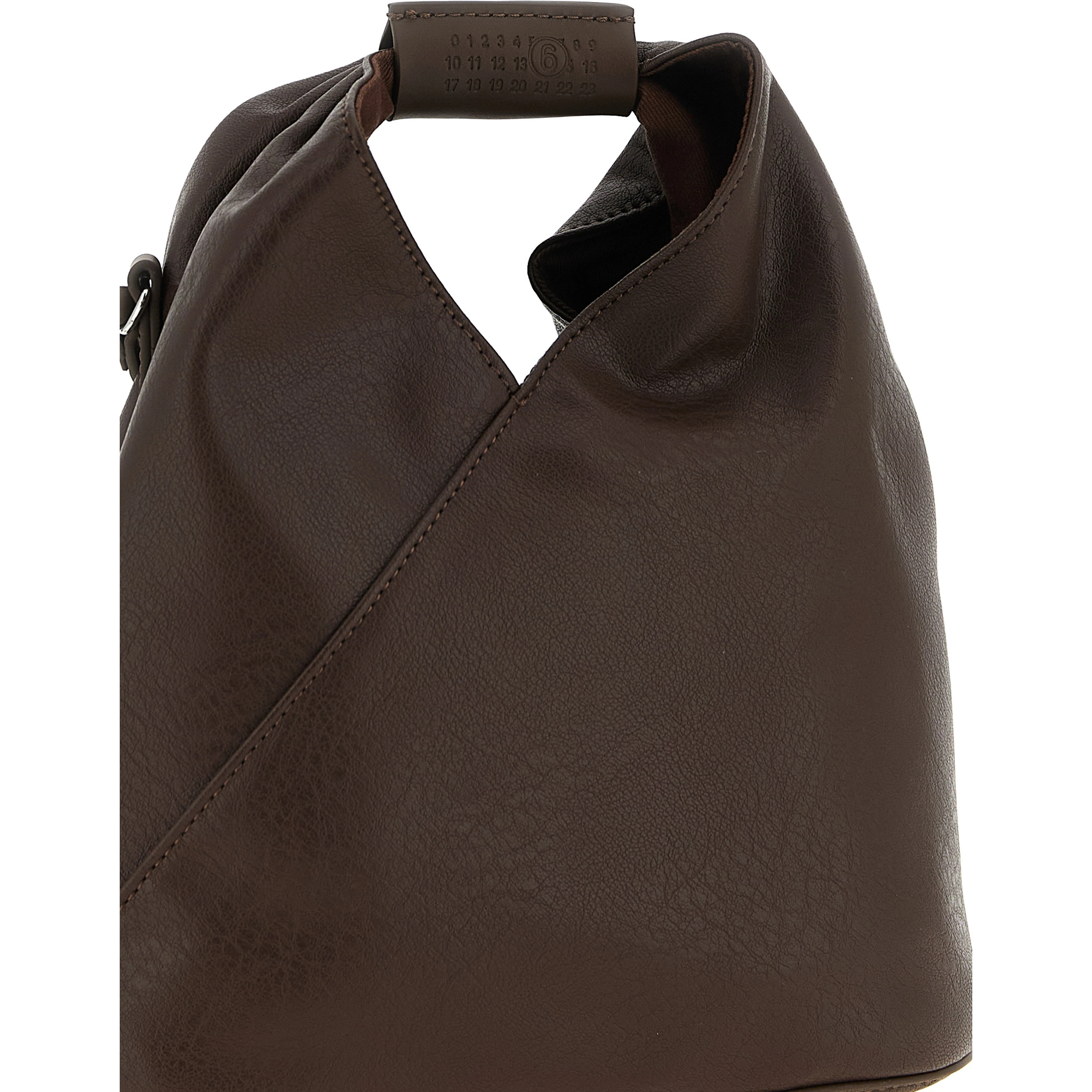 Brown Polyethylene Crossbody Bag