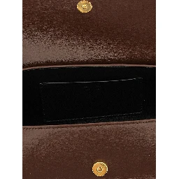 Brown Calfskin Shoulder Bag