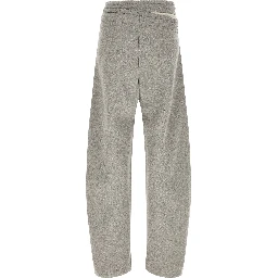 Gray Cotton Casual Pants