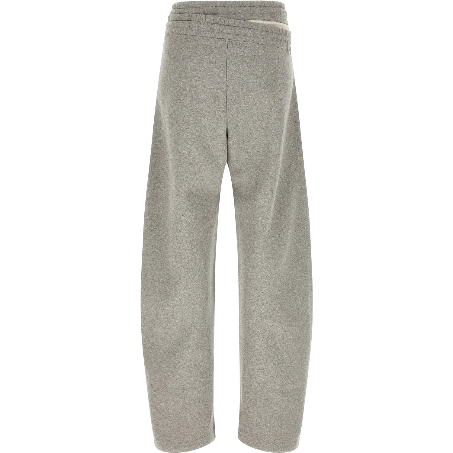 Gray Cotton Casual Pants