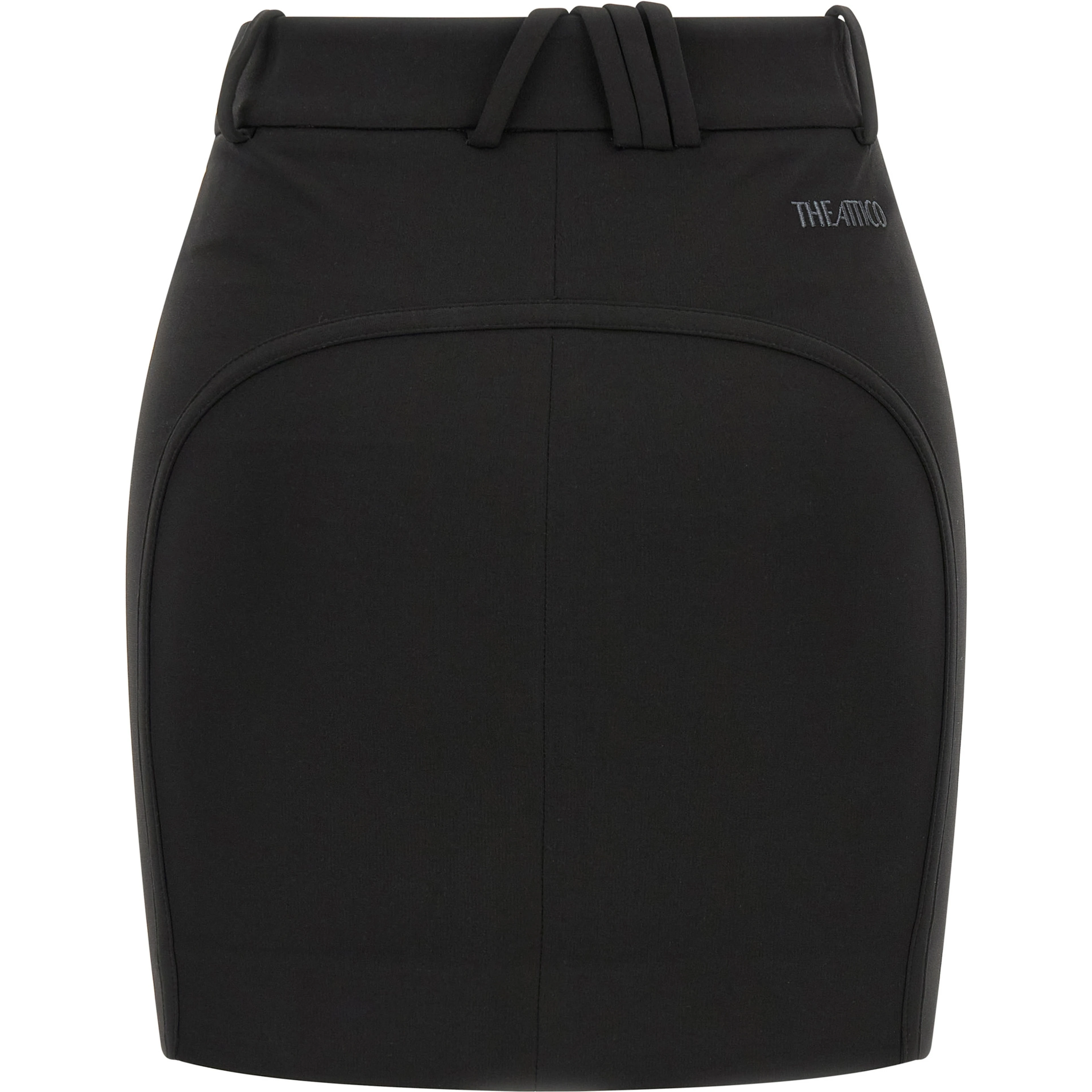 Black Viscose Long Skirt