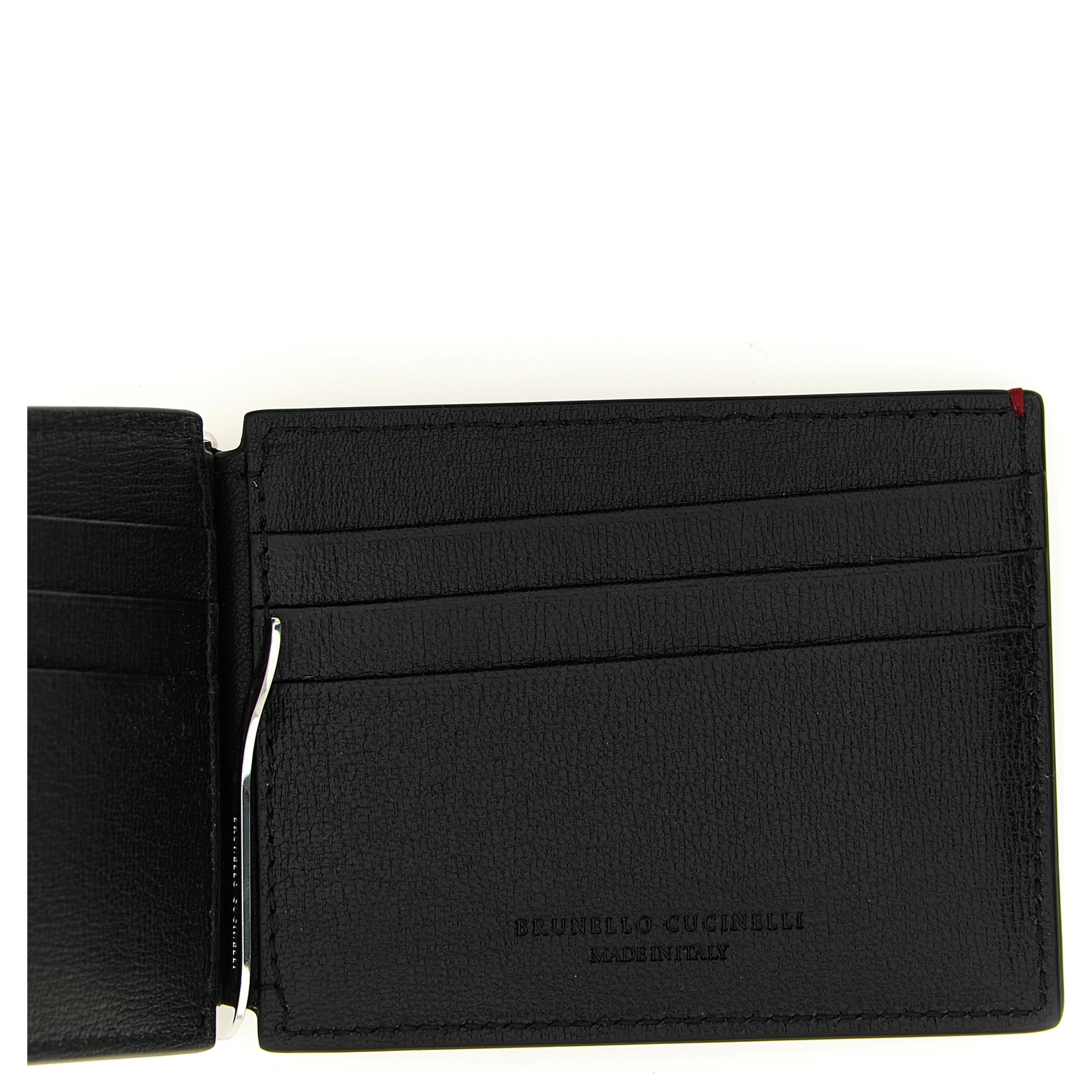 Black Goatskin Money Clip