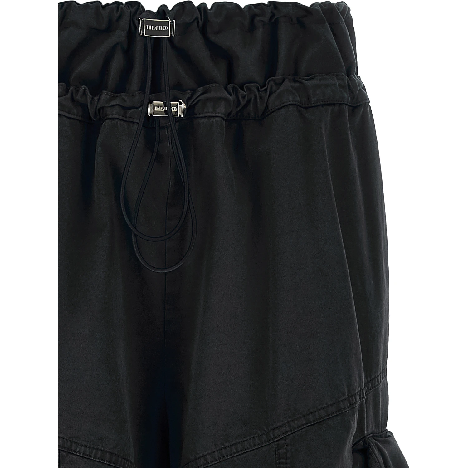 Black Cotton Cargo Pants