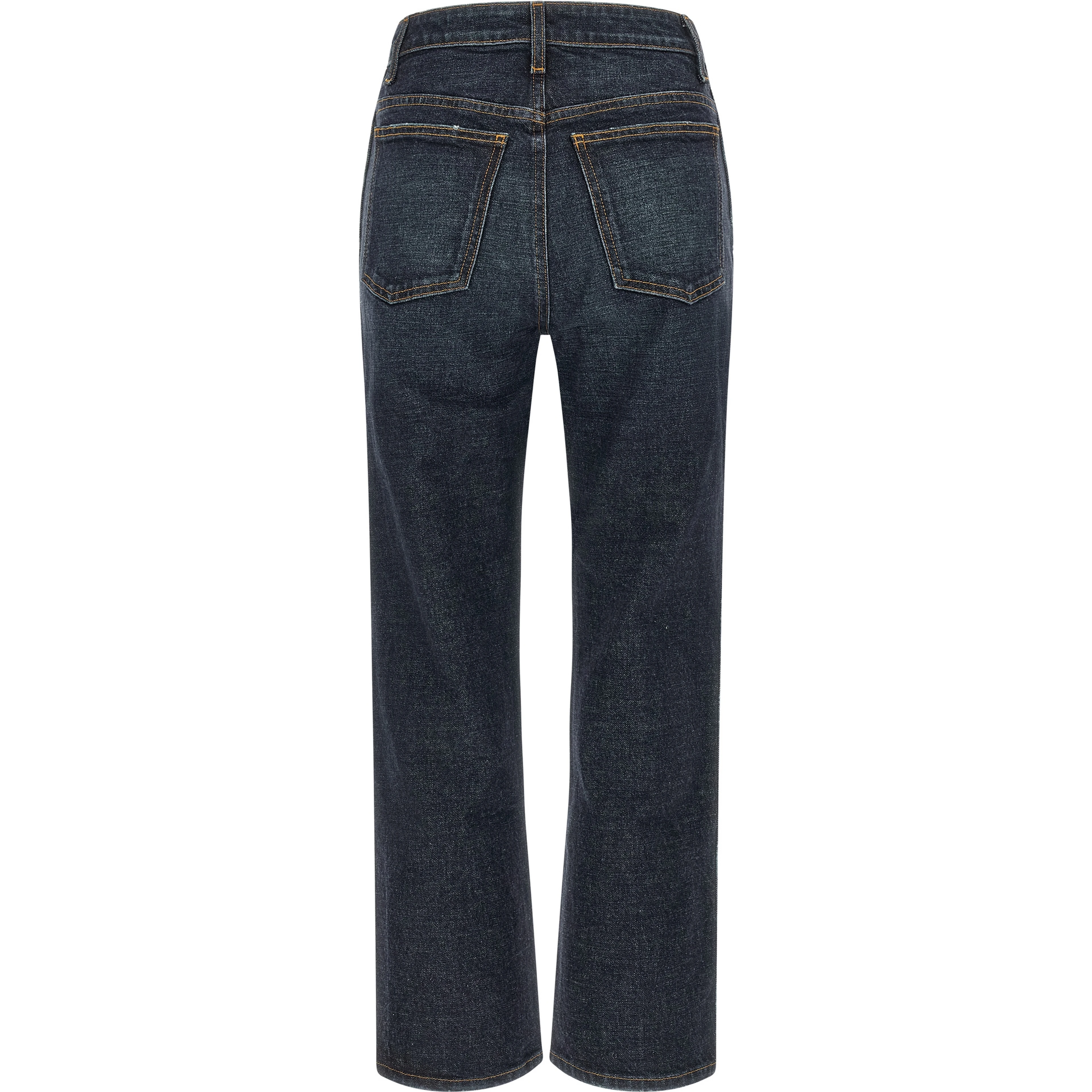 Blue Cotton Flared Jeans