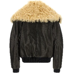 Black Lamb Leather Leather Jacket