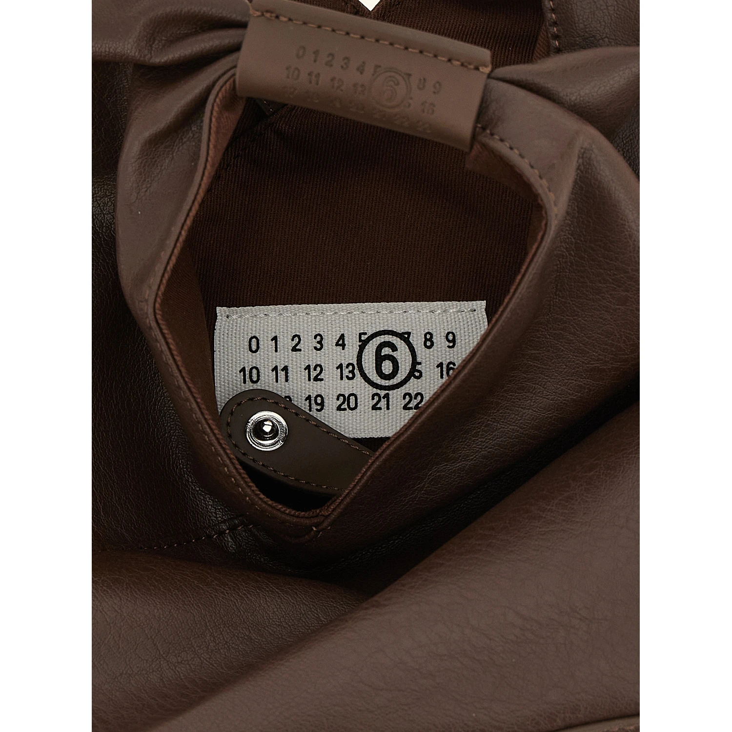 Brown Polyethylene Crossbody Bag