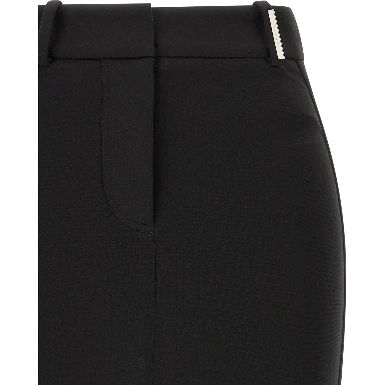 Black Viscose Long Skirt