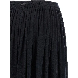 Blue Lyocell Mini Skirt
