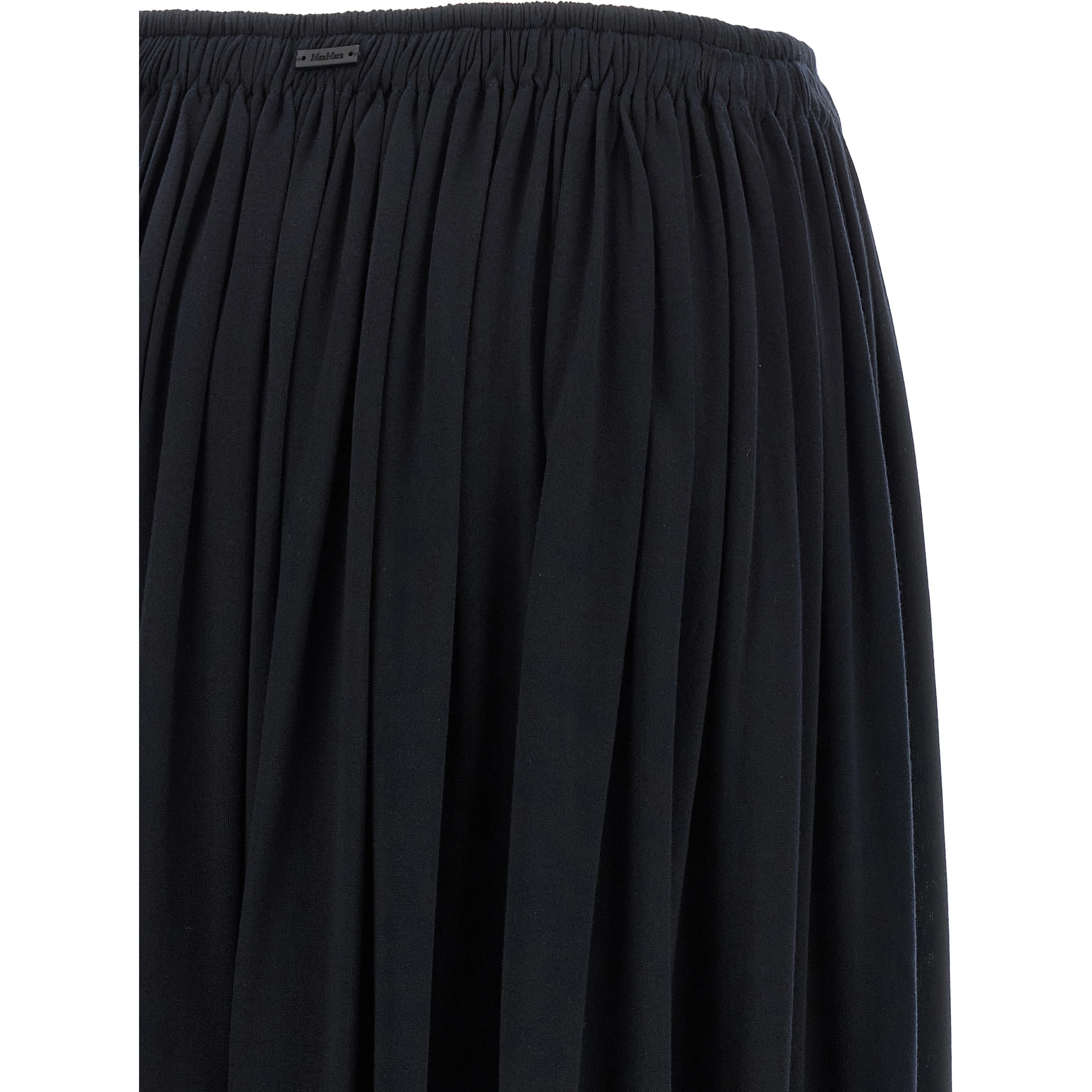 Blue Lyocell Mini Skirt