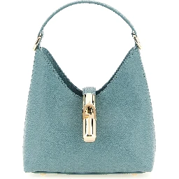 Blue Calfskin Handbag