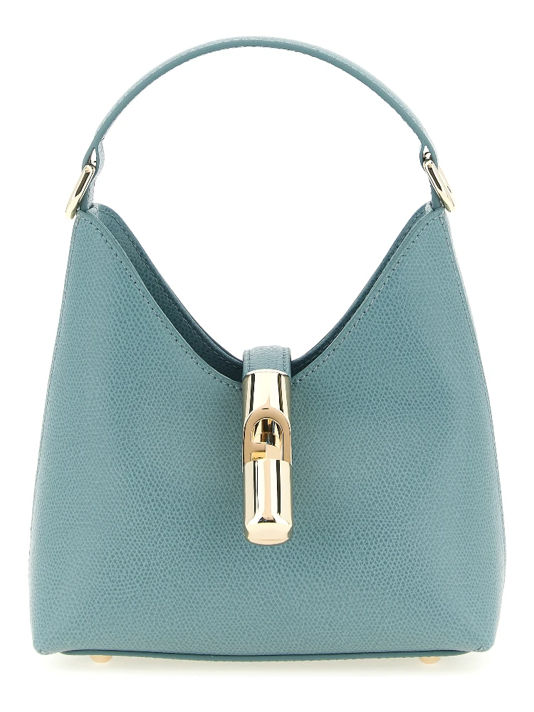 Blue Calfskin Handbag