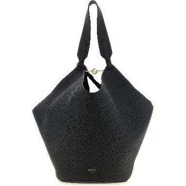 Black Calfskin Tote Bag