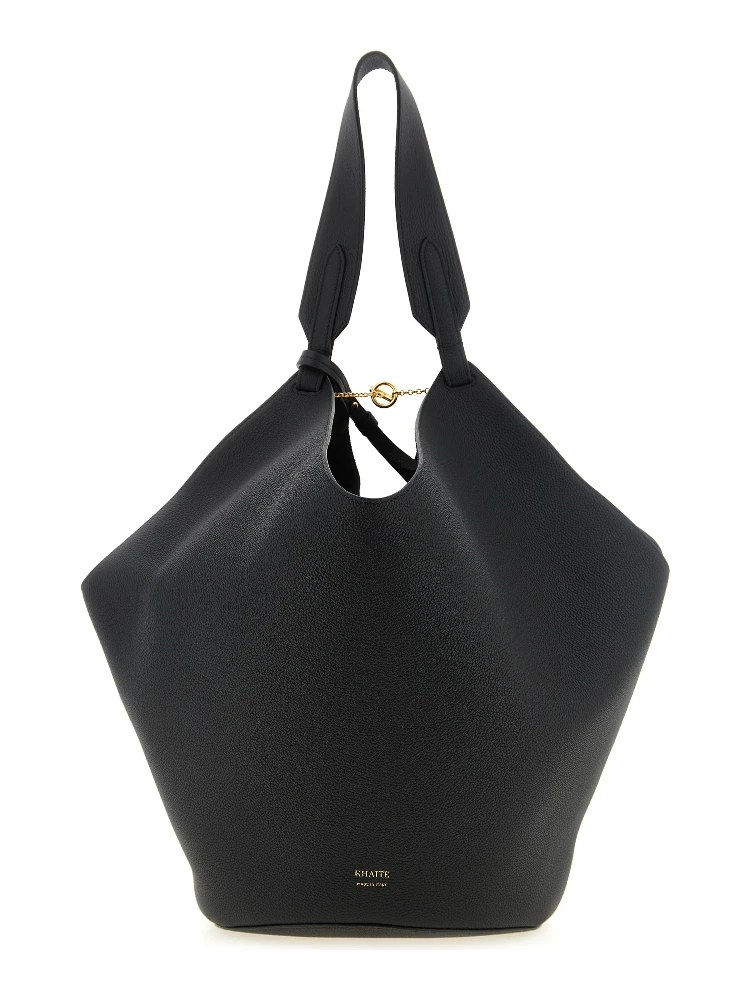 Black Calfskin Tote Bag