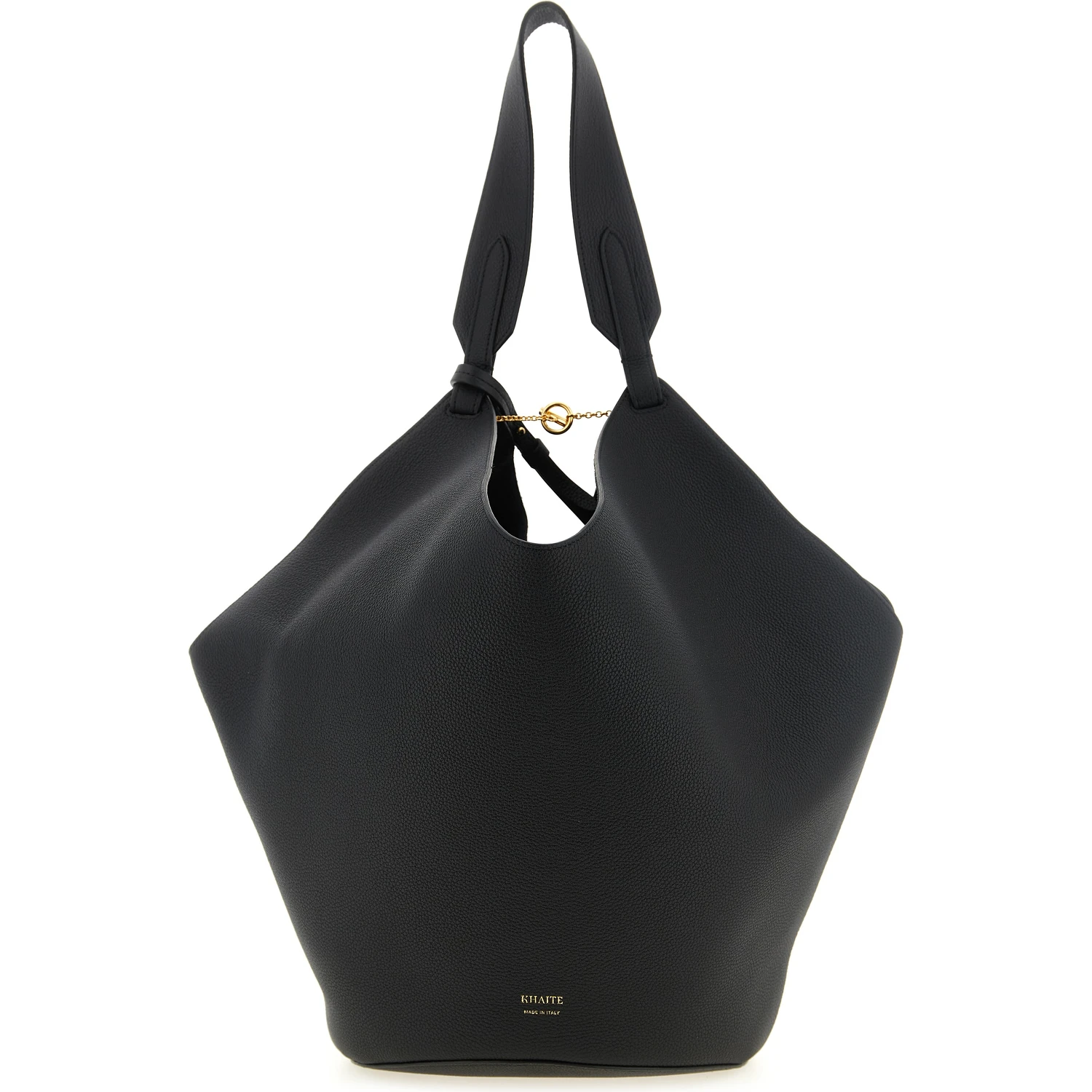 Black Calfskin Tote Bag