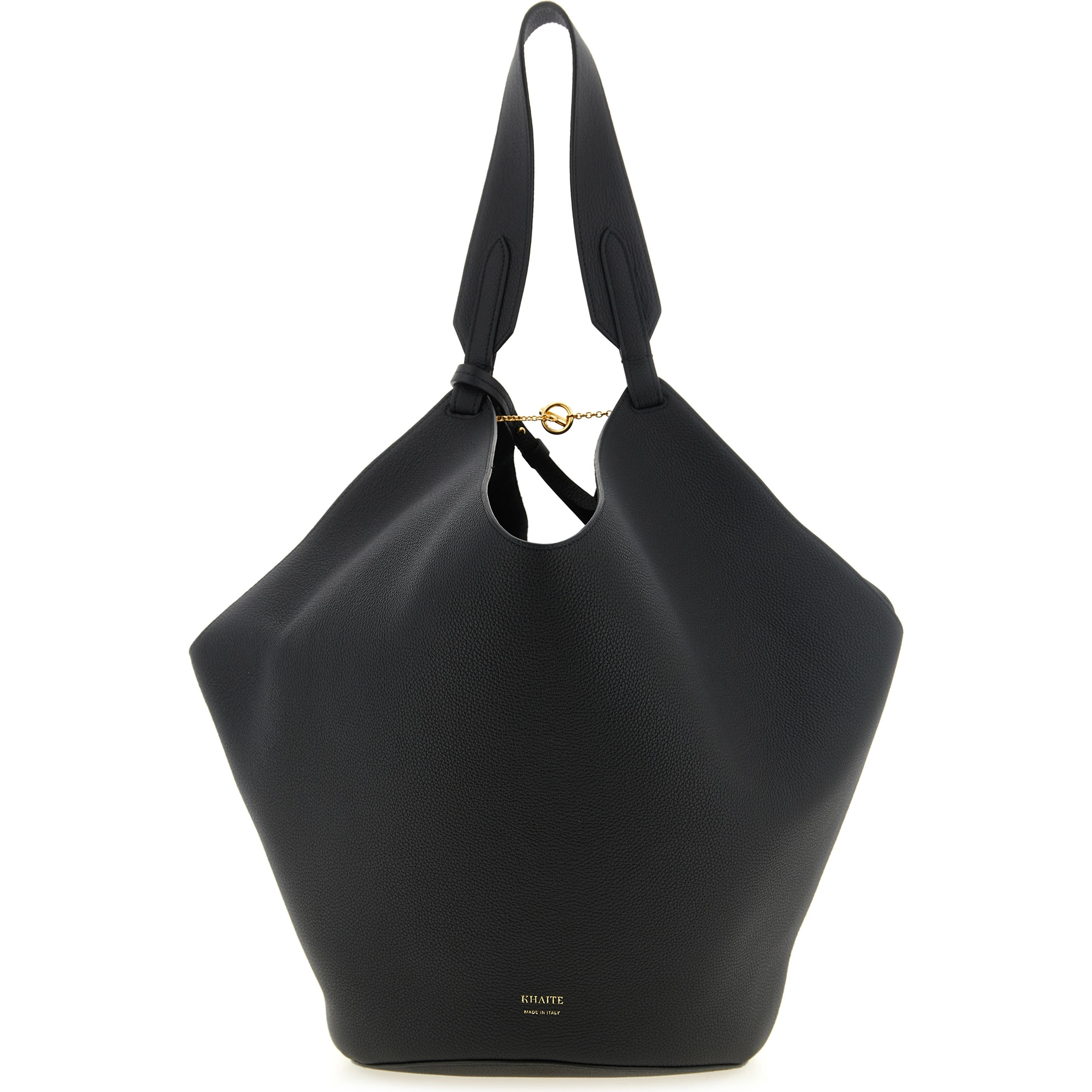 Black Calfskin Tote Bag