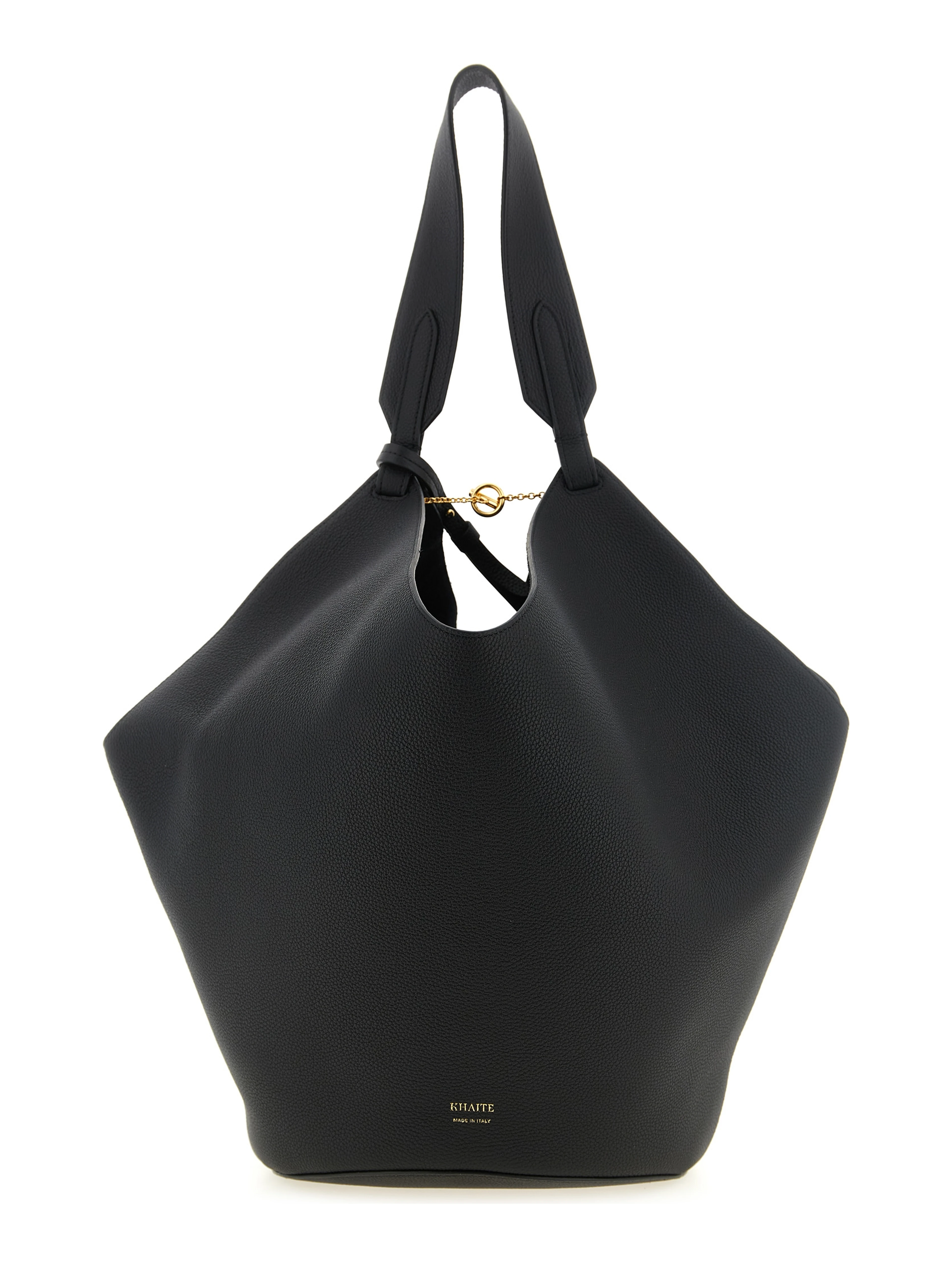 Black Calfskin Tote Bag