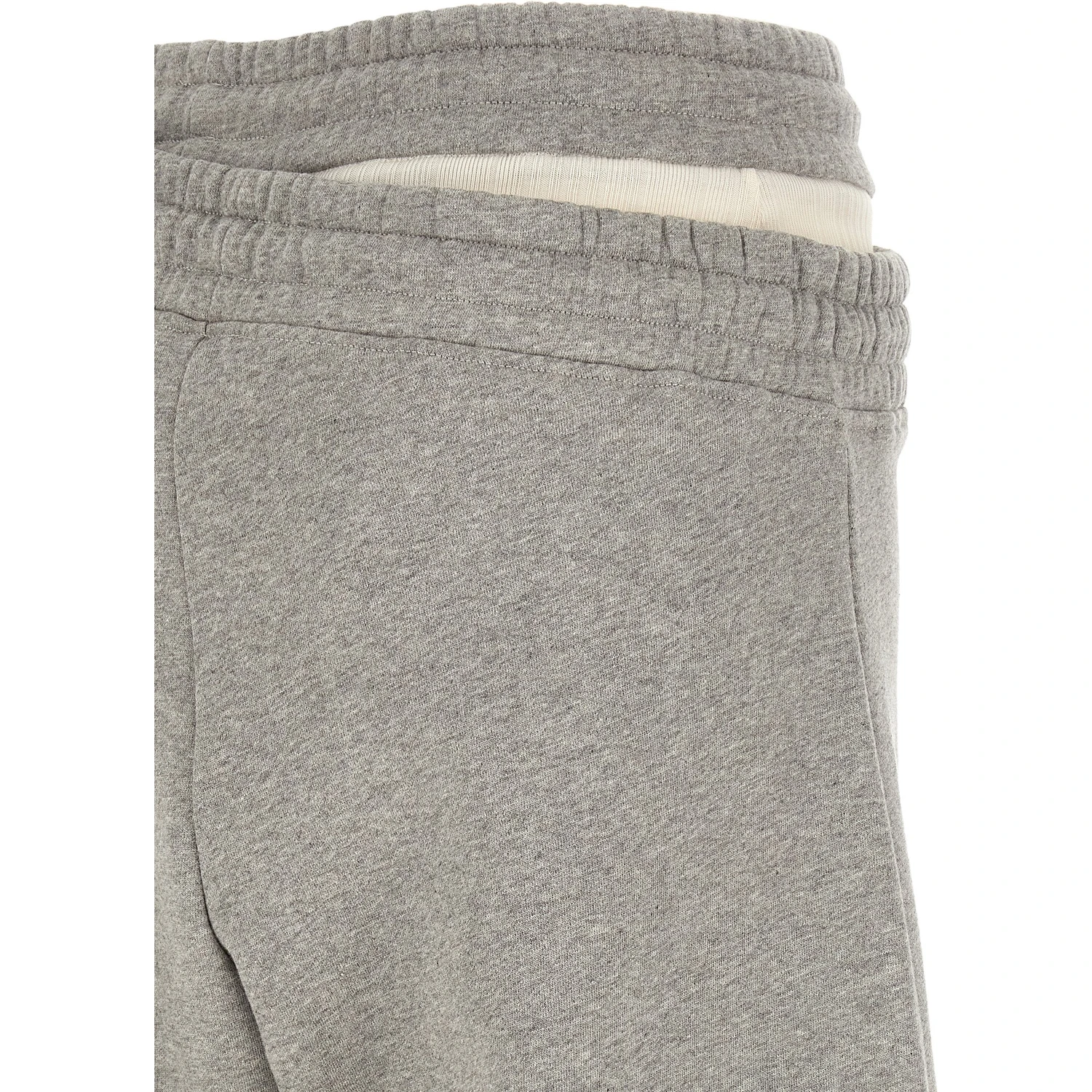Gray Cotton Casual Pants